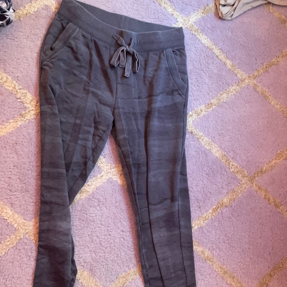 Gray camo sweats
